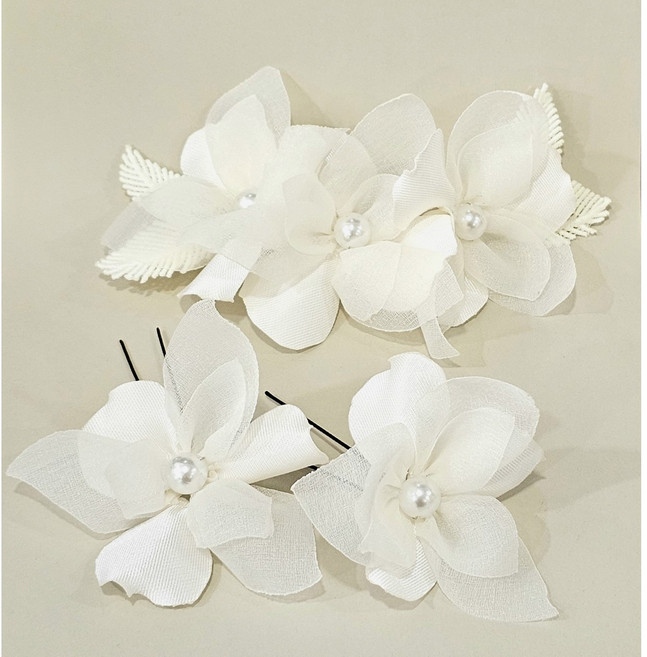 웨딩 코사지 본식 코사지2번 웨딩헤어장식 웨딩헤어피스