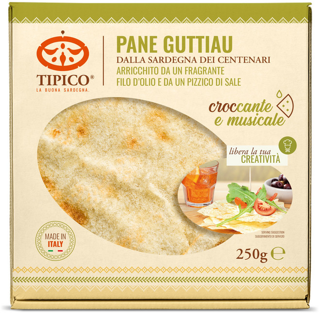 이탈리아 사르데냐 지방의 Pane Guttiau typiacal Italian crispy bread with olive oil, 1개, 250g