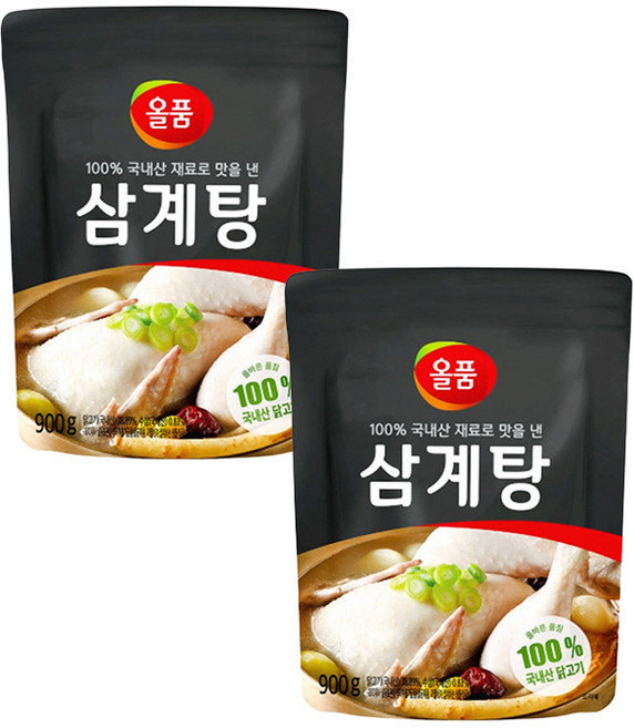 올품 즉석 삼계탕 900g x 2개