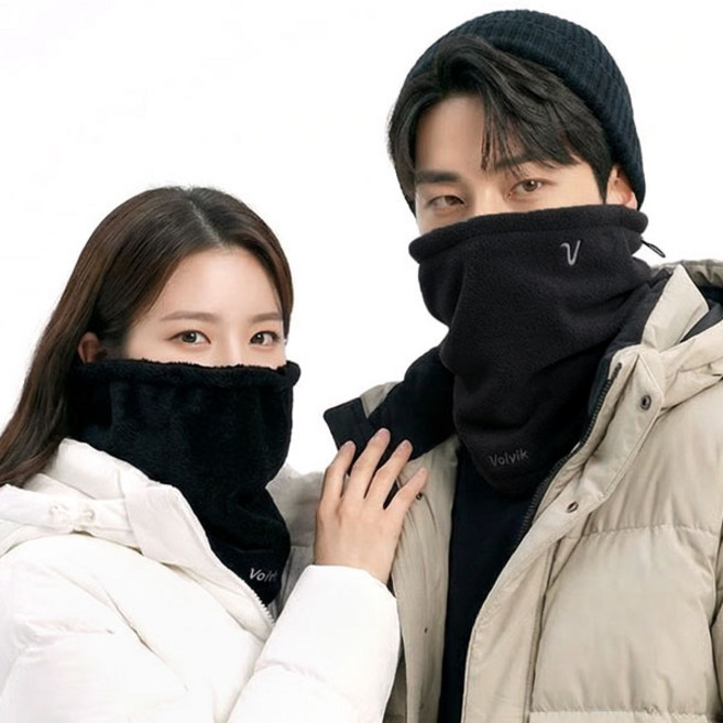 [VOLVIK] 볼빅 V로고 솔리드 프리미엄 겨울 방한 골프 넥워머, 볼빅 솔리드 프리미엄 넥워머, 블랙, 1개