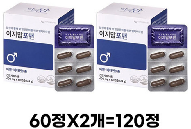 이지맘포맨, 60정, 3개