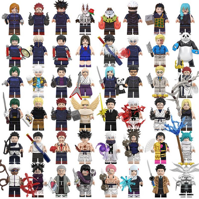 주술회전 블럭 시즌1-6 피규어 48명 세트 유지 메구미 범부, 시즌1-6 48명 풀세트, 1개