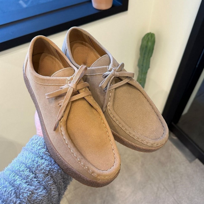 로버 남자로퍼 왈라비 스웨이드 더비슈즈 키높이구두