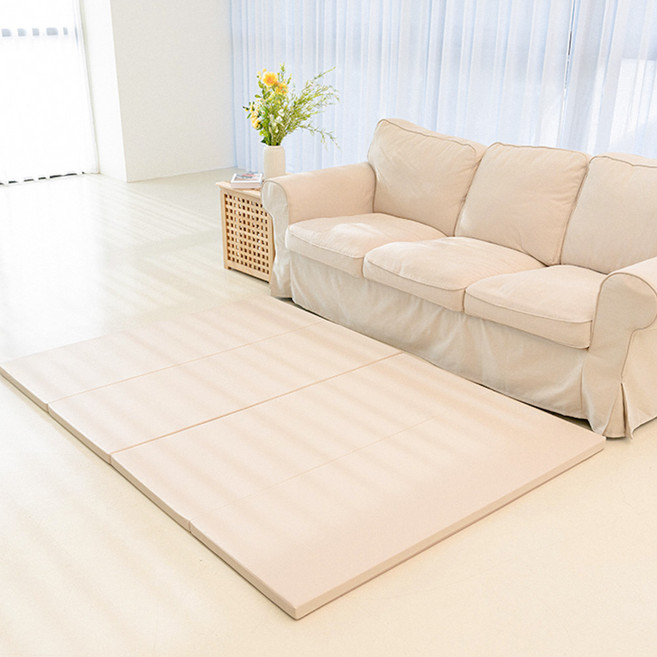 도담도담 미니 논슬립 폴더매트, 햅쌀베이지