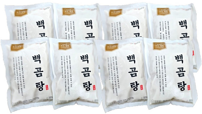 한우 백곰탕 사골 곰국, 8개, 400g