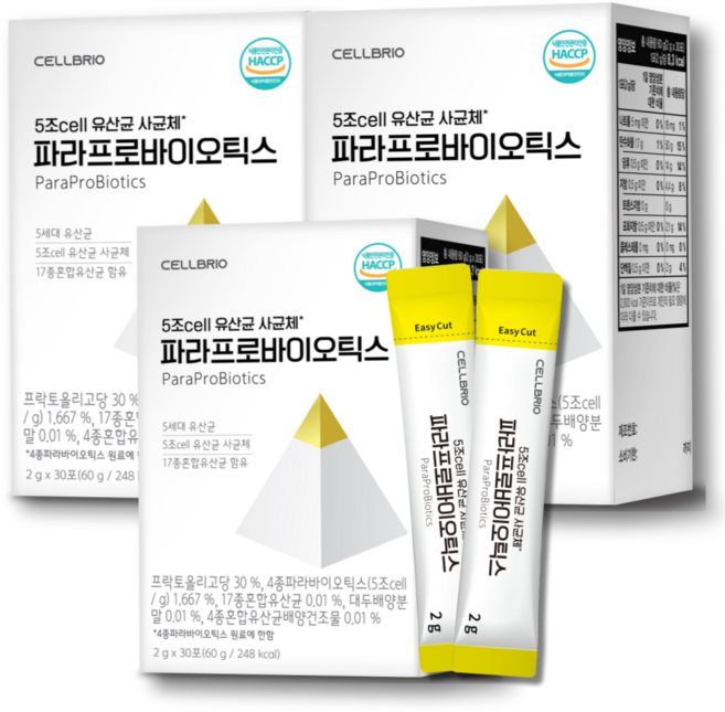5세대 5조셀유산균 파라프로바이오틱스 (3박스 3개월분), 60g, 3개