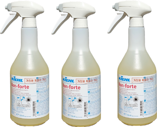 청소용품다몰 키엘 엑손포르테 주방 기름때 탄때 제거제, 3개, 750ml