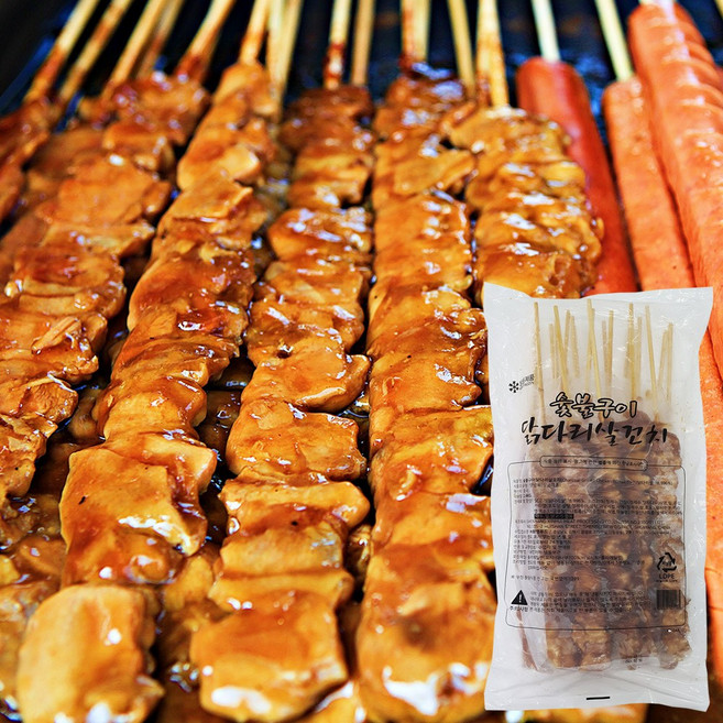 화영 숯불구이 닭꼬치 (120gx20개입) 푸드트럭 꼬치맛집 술안주, 2개, 2.4kg