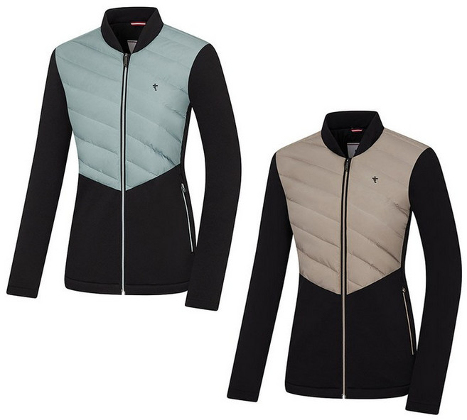 비티알 비티알 여성 겨울 구스다운 핏 골프 경량 패딩 자켓 2364JB617W