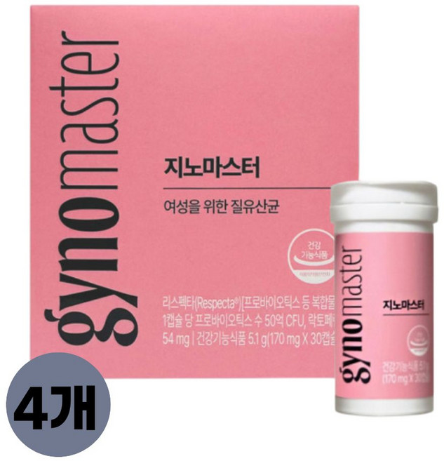 마스터바이옴 지노마스터, 30정, 4개