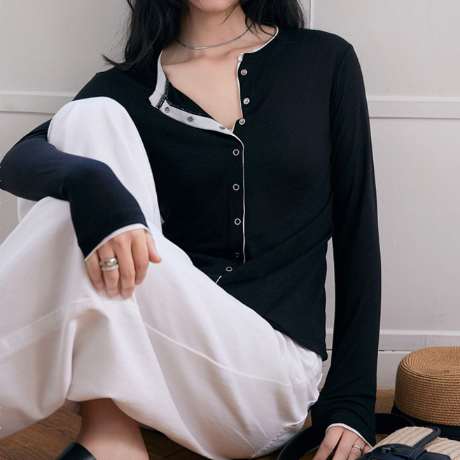 스토리원 여성 리오셀 텐셀 울 티셔츠 살안타템 WM-SSWT011