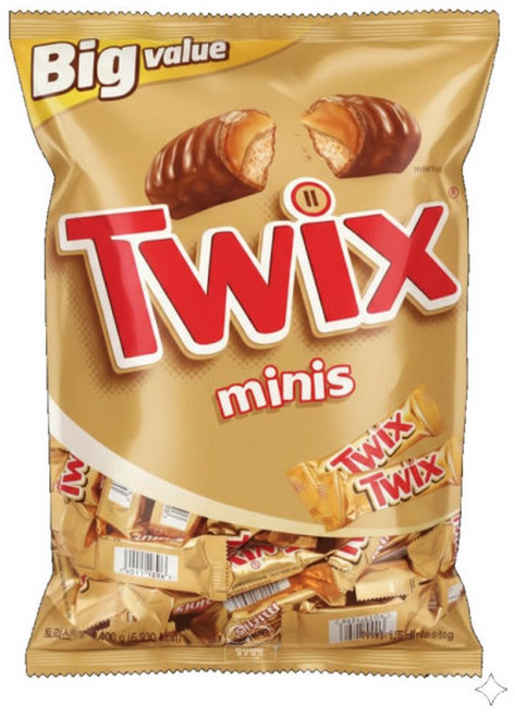 트윅스 미니스 초코바 1400g 대용량 팩 모음 (젤리/초콜릿/사탕), 1개, 30g