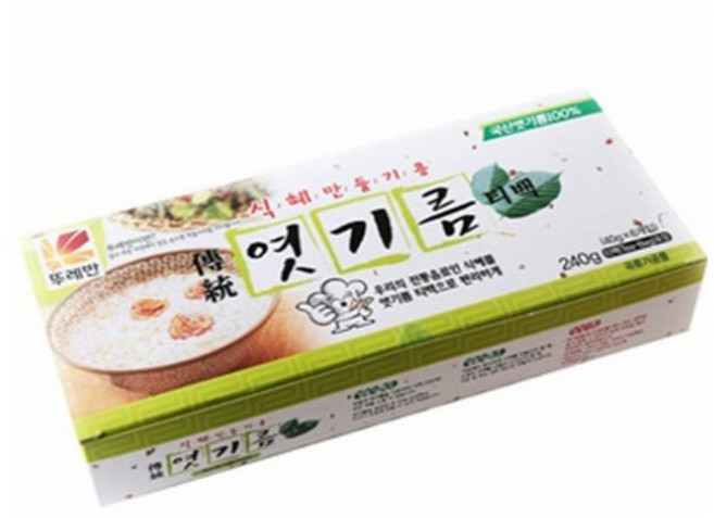 뚜레반 엿기름티백(국산) 240g 집에서 손쉽게 식혜 만들기 재료, 1개, 6개입, 40g