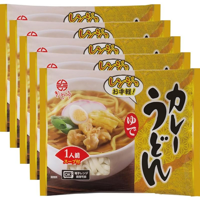 나고야키 시멘테이 삶은 카레 우동 202g×5식, 1개, 1g