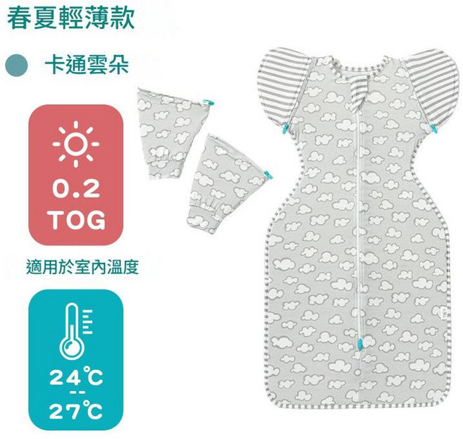 Lov 新生嬰兒夏季睡袋 竹纖維防踢被 0.2 TOG
