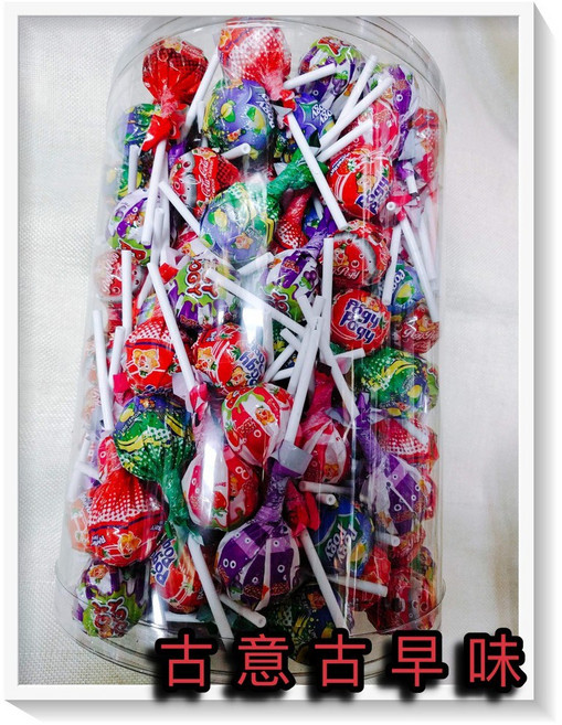 古意古早味 超級棒棒糖 2000公克 懷舊零食 綜合水果口味 大圓棒糖 水晶棒 糖果, 1個
