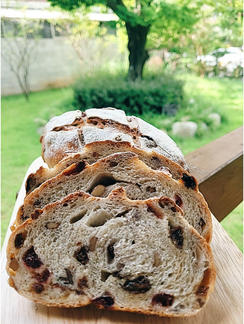 [복수구매 할인] 우리밀100% 호두 건포도 천연발효빵 Walnut and Raisin Sourdough, 450g, 2개