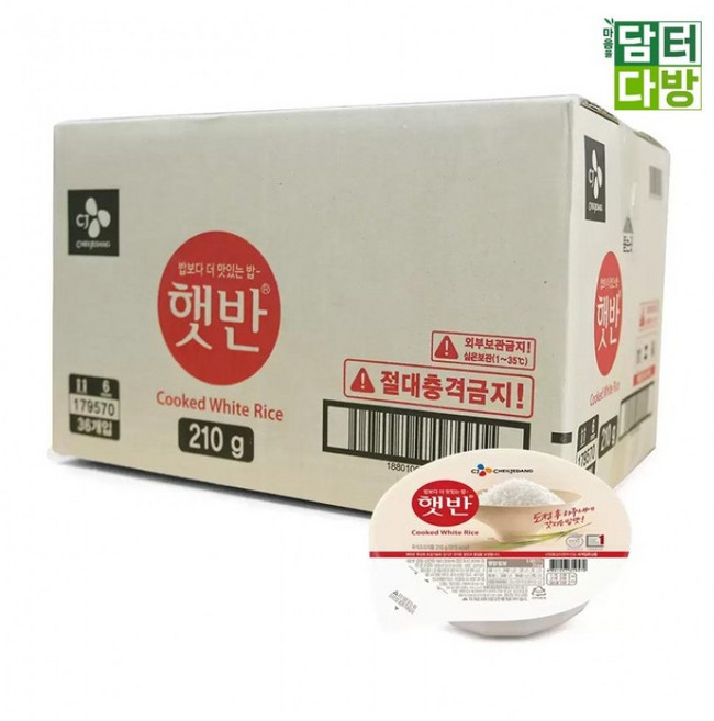 만사형통햇반 210g CJ 둥근햇반 x 36, 1개, 1ml, 1g
