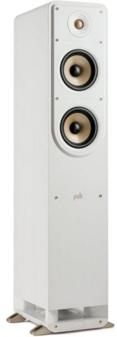 보스 스피커 탁상용 오디오 사운드 폴크 시그니처 엘리트 ES60 타워 - 고해상도 인증 돌비 애트모스 DTS X 호환 1인치 트위터 및 3개의 6.5인치 우퍼 간편한 베이, White, ES50, Tower, 1개