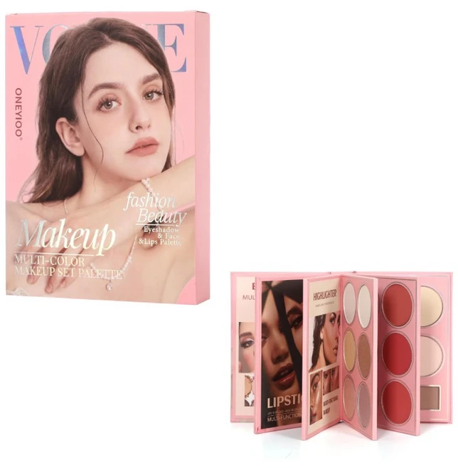 윈터커넥트 책모양 67색 립스틱 하이라이트 블러셔 섀도우팔레트 메이크업 블러쉬 아이팔레트 세트, 1개 - 쿠팡