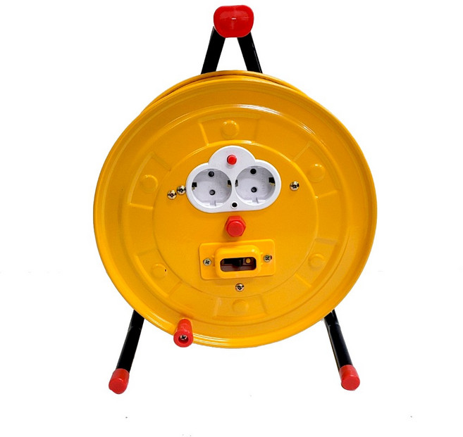 원스탑 접지 차단형 전기릴선 전선릴 캠핑릴 리드선, 25m, 1개