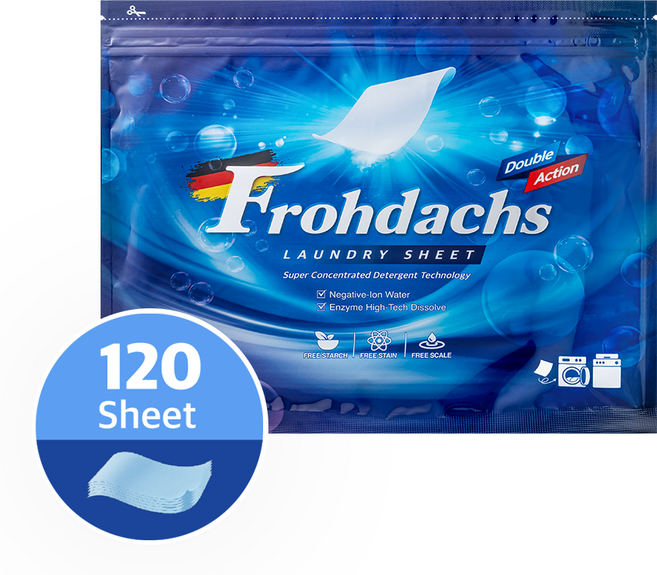 프로닥스 고농축 더블액션 클린코튼향 시트세제, 30개입, 4개