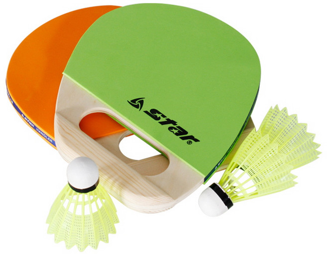 스타 핸들러(패드민턴) 세트 NBR200 라켓2개 셔틀콕3개 수납가방 포함, 1세트