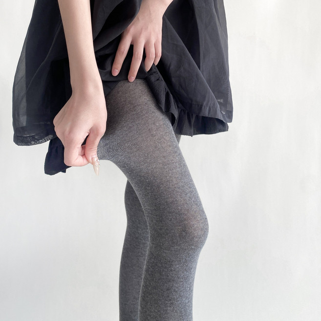 하이유니 [슬림핏완성] 데일리 시스루 코튼 타이즈 팬티 스타킹