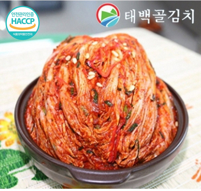 [태백골김치] HACCP인증 강원도 태백 고냉지김치, 5kg, 1개