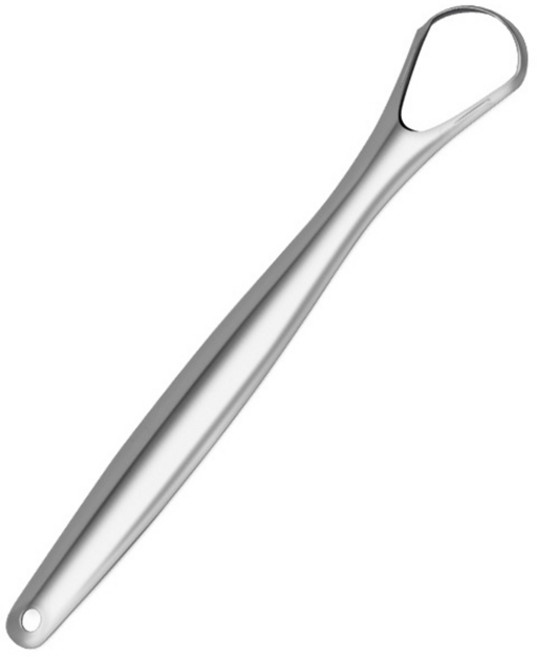 올리보 스테인리스 SUS304 혀바닥청소 혓바닥닦기 텅브러쉬 혀클리너 설태 백태제거, 1개