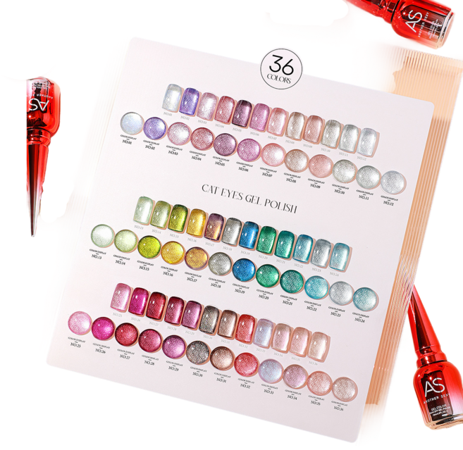 [AS젤] 드림아이 자석젤 36종 자석 반사 글리터 젤네일 세트 15ml, 1세트, YRM 36종