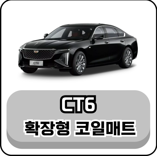 [캐딜락] CT6 (16년~현재) 그보카 확장형 코일매트, 블랙, 1열(운전석+조수석), CT6 2열 홀 O (16년~현재)