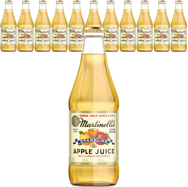 마르티넬리 스파클링 애플쥬스, 296ml, 12개