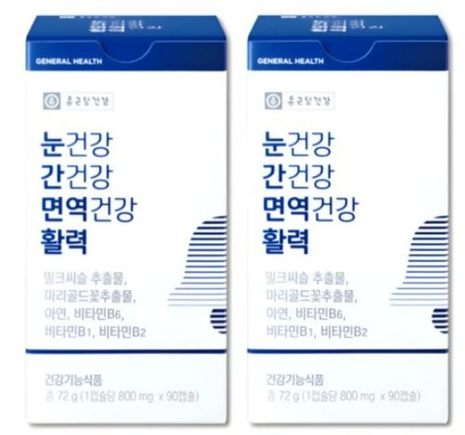 종근당건강 눈건강 간건강 면역건강 활력, 180개, 90정 - 쿠팡