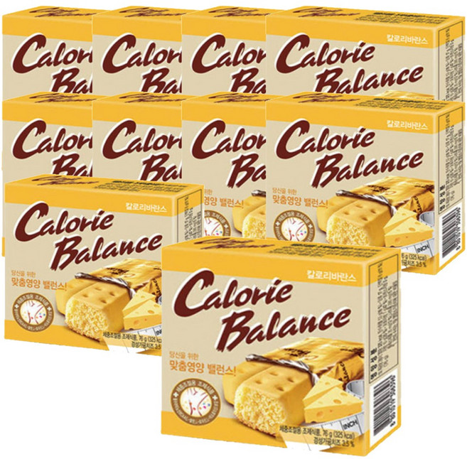 해태제과 칼로리발란스 치즈 다이어트 식품, 76g, 10개