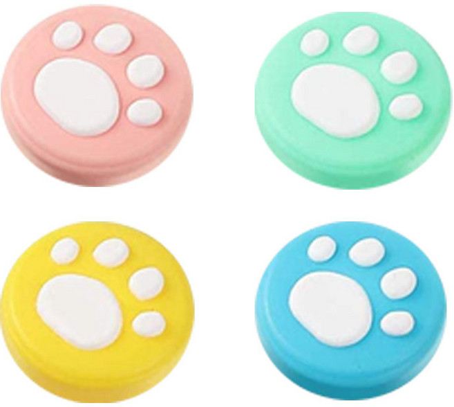 [닌텐도 스위치] 컬러 고양이발 조이스틱 커버 4p/ED