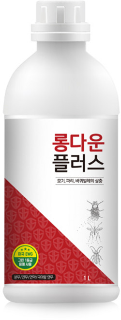 롱다운플러스 모기 파리 바퀴벌레 살충제 연막 해충 유충 초파리 1L x 3개