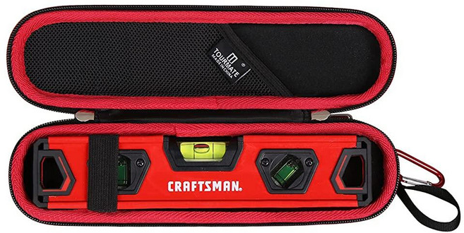 Tourmate CRAFTSMAN Torpedo Level 22.9cm(9인치) (CMHT82390)/Swanson Tool Co SVT200 어뢰 레벨용 하드 케이스 케이스, Tourmate CRAFTSMAN Torpedo Lev, 1