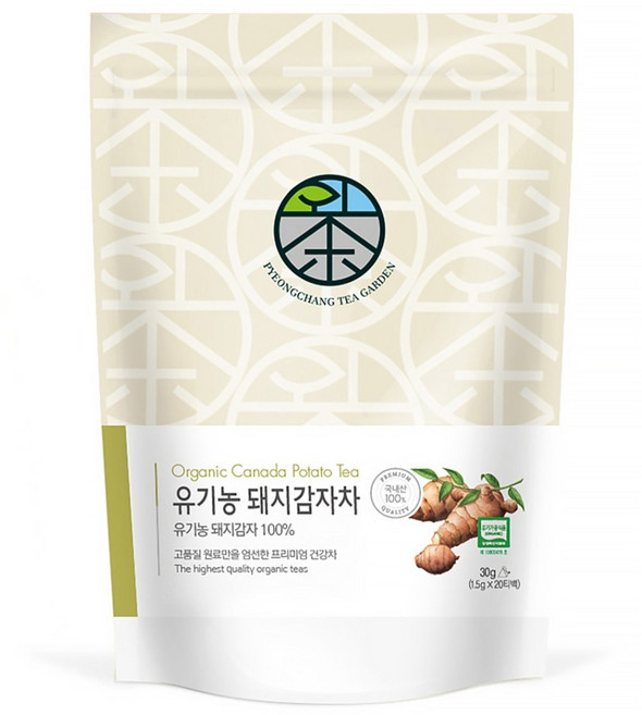 평창다원 유기농 돼지감자차 생분해 티백, 1.5g, 20개입, 1개