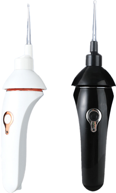 KIBOER 전동 귀지 흡입기 귀이개 LED 조명 소프트 헤드 C타입 충전, 1개, 화이트