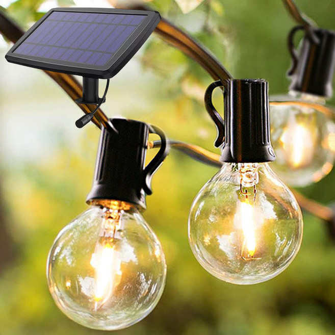 대원쏠라텍 태양광 줄조명 줄전구 태양열 캠핑 감성조명 라인 정원등, 태양광 줄전구 30LED, 1개, 태양광 줄전구 30LED