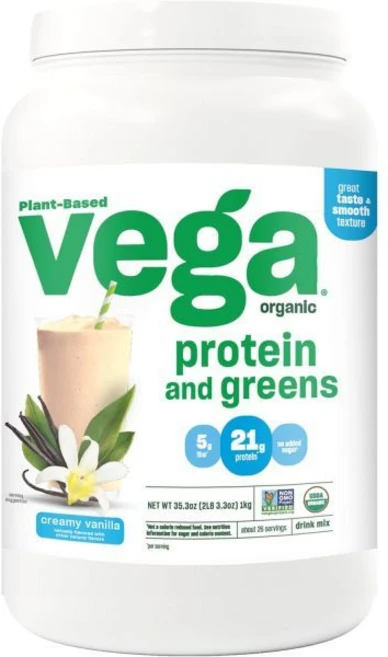 베가 유기농 단백질 식물성a, Vanilla, 26 Servings (Pack of 1) - 쿠팡