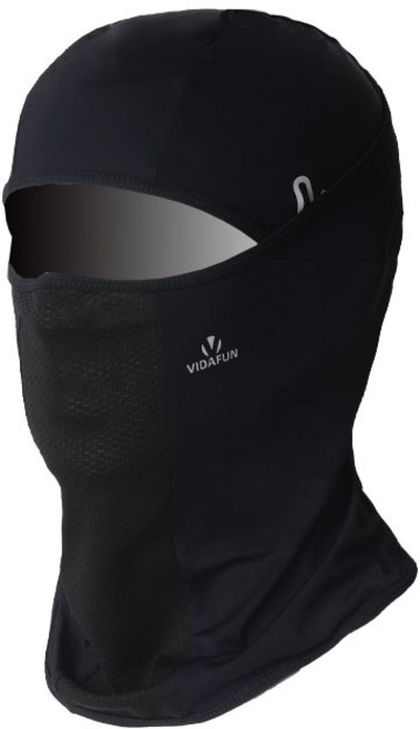 비다펀 자외선차단 스포츠 쿨 바라클라바 CB01, 안경호환형_블랙, 블랙