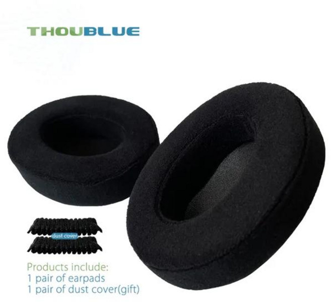 THOUBLUE-스틸시리즈 Arctis 7 7p 9 9X 프로 이어폰 교체용 이어 패드 메모리폼 커버 이어패드 헤드폰, [09] 3Black velour, 1개