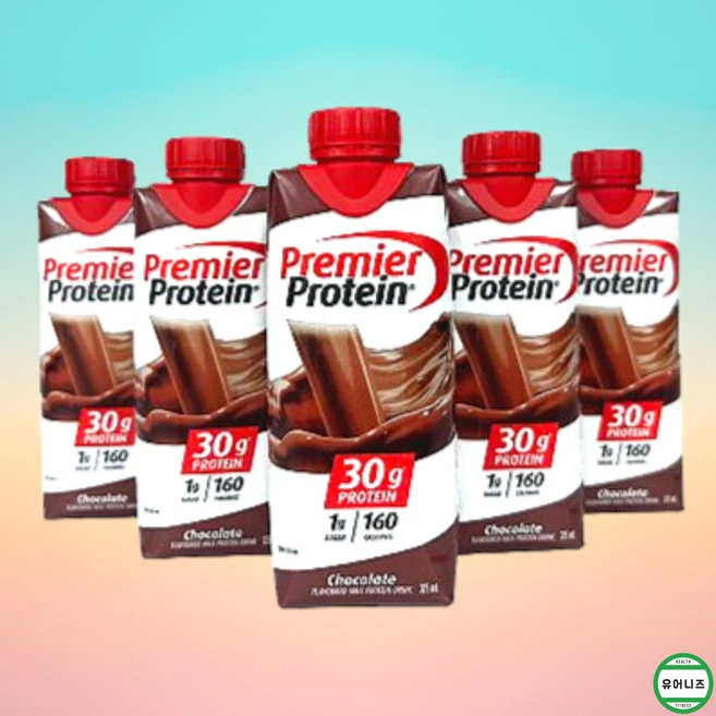 코스트코 프리미어 단백질 30g 보충제 초코맛 Premier Protein Drink 구매대행, 5개, 325ml - 쿠팡