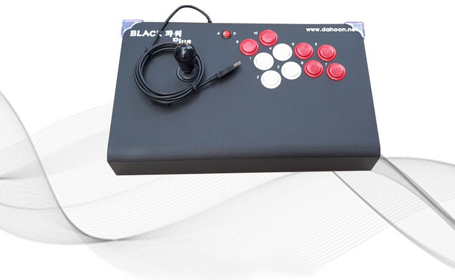 조이스틱 컨트롤러 PC 아케이드 오락실 철권조이스틱 게임 피파 패드 DHU-4300 B, 1개