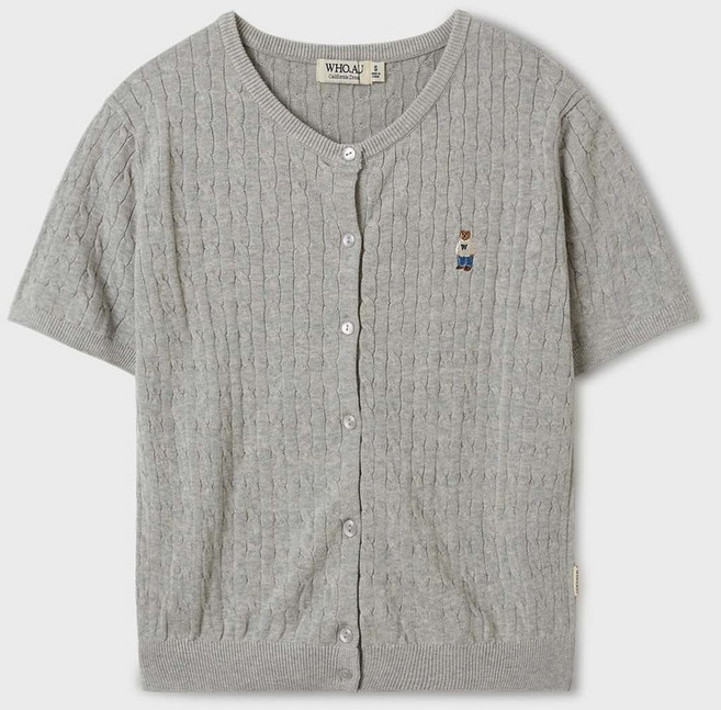 후아유 여성라운드넥 가디건 쎄일