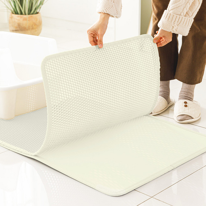 컨트리캣 고양이모래 사막화 매트, 아이보리, 1개