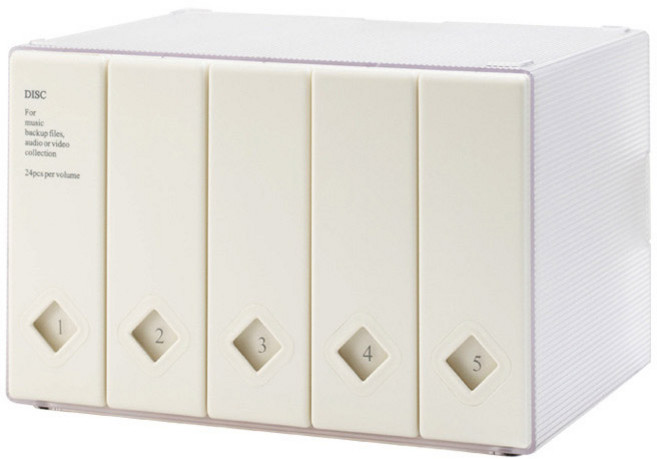 헤이하루 앨범형 DVD CD 보관함 세트, 1개, 화이트(5권 1세트)