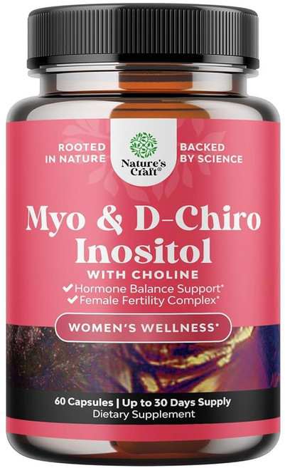 네이처스 크래프트 Myo D-Chiro 이노시톨 60캡슐, 1개, 2) 60 Count (Pack of 1)